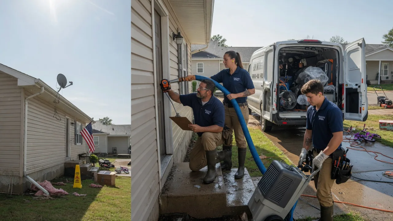 Ceiling Water Damage Restoration in Centralia, KS near me